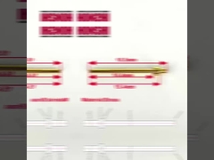 Przetworzone szpilki 2,0x18,5 mm Złote szpilki końcowe miedziane szpilki punkt kontaktowy dla złącza