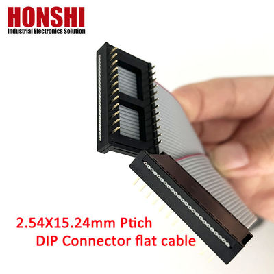 IDC Męski złącze 6 8 10 12 14 16 18 26 40 Pin 2,54 mm Pitch Dip Flat Ribbon Cable