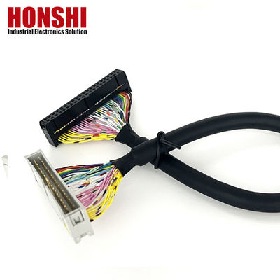 UL20276 Certyfikat 40P Shielded Ribbon Cable PLC Connection IDC to Box Head Flat Cable