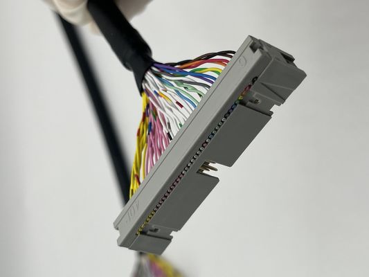 UL20276 Certyfikat 40P Shielded Ribbon Cable PLC Connection IDC to Box Head Flat Cable