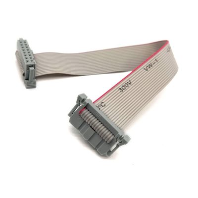 16 pin Flat IDC Ribbon Cable Harness PVC Polyester 2.54mm Elektryczny 10cm