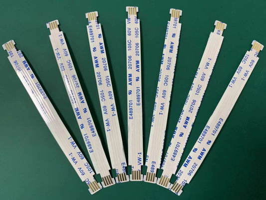 OEM ODM Flat FFC Ribbon Cable Custom Awm 20706 6 / 50 Pin FPC FFC Cable