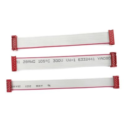 PVC Polyester 28AWG Kabel płaski 1,27mm Mikrołączacz 8-pin IDC Kabel