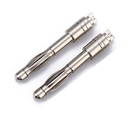 Zastosowany rozmiar 4mm Mężczyzna Banana Plug Connector Z Złotym I Węzłowym Kapturem Gwarantowany