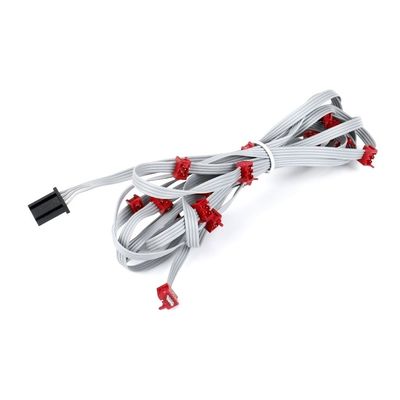 8 pin 10 pin męski kablówka płaska zestaw IDC kabel wstążkowy czerwony Micro Match Connector