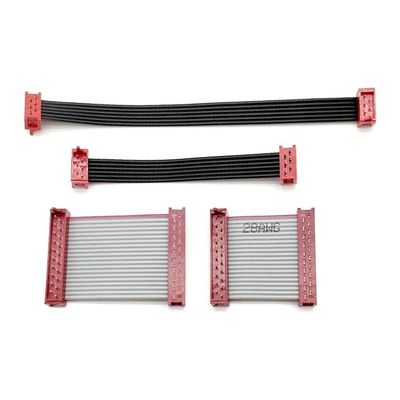 8 pin 10 pin męski kablówka płaska zestaw IDC kabel wstążkowy czerwony Micro Match Connector