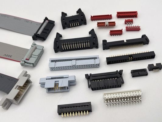 8 pin 10 pin męski kablówka płaska zestaw IDC kabel wstążkowy czerwony Micro Match Connector