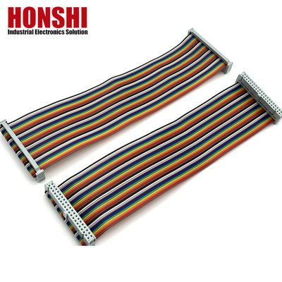 2.54mm IDC do IDC Kabel elektryczny płaski 40 pin Multicolor Ribbon Kabel do samochodów