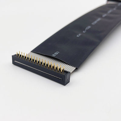 D Sub 9 Pin Flat Electrical Cable 28AWG Straight Serial RS232 Ribbon Cable