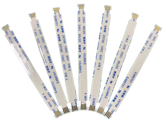 Niestandardowy elektroniczny FFC płaski kabel Awm 20706 20624 20798 105c 60v Vw-1 80c 60v