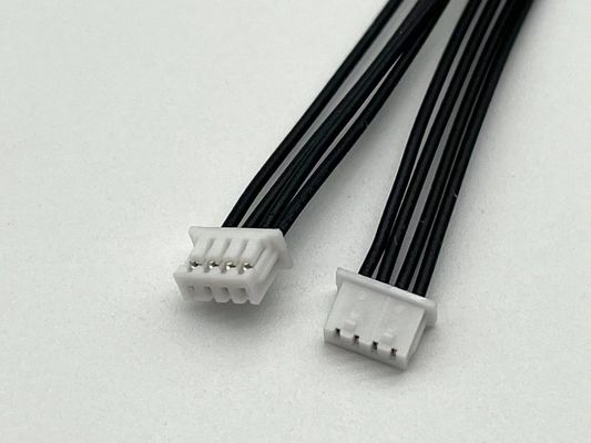 2.54mm Pitch 4 Pin Dupont Cable Assembly UL1007 24awg Czarny