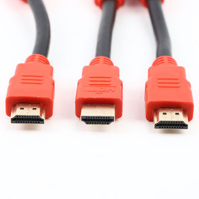 Złote pokrycie układanego kablu 4K HDTVI 1.4 2.0 Kabel 30AWG Do telewizora PC