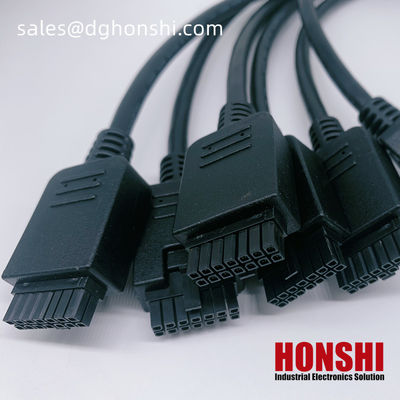 14 Pin Micro Fit 3.0 Overmolding Molded Cable Assembly UL20276 430251400 Kabel PVC