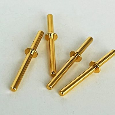 Złoto pokryte miedziane szpilki obrabiane 1,6x20 mm do CNC Centrum Vertical Machining