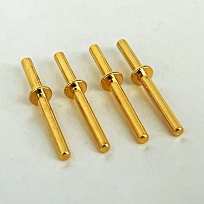 Złoto pokryte miedziane szpilki obrabiane 1,6x20 mm do CNC Centrum Vertical Machining