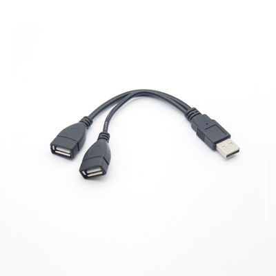 USB 2.0 Splitter Mężczyzna do Kobiety Micro B USB C Kabel Złoty Do Telefonów Komórkowych