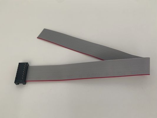 DIP Plug Grey Flat Cable Assembly 16 Pin Ribbon Cable UL2651 28awg 2,54mm Pitch