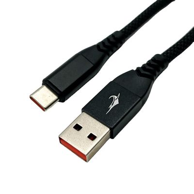1m Czarny ukształtowany kabel USB UL2725 28Awg do szybkiej synchronizacji danych i ładowania