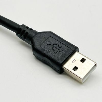 1m Czarny ukształtowany kabel USB UL2725 28Awg do szybkiej synchronizacji danych i ładowania