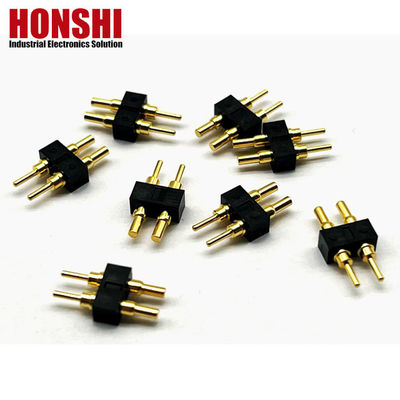 Kobieta Pogo Pin Connector 6P Złote pokryte H2.5 Dip Typ Kontakt mosiężny dla PCB wysokiego prądu