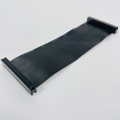Niestandardowy 2,54 mm Czarny kabl płaski 6 pin - 64 pin IDC Flat Ribbon Cable Assembly