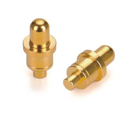 Mężczyzna wioskowy pin pokryty złotem do 3,00 mm Pogo Pin Connectors -40 °C- 105 °C zakres temperatury