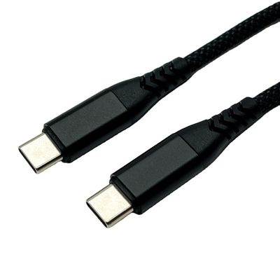 Czarny kabel UL2725 USB typu C USB 2.0 z łącznikiem męskim