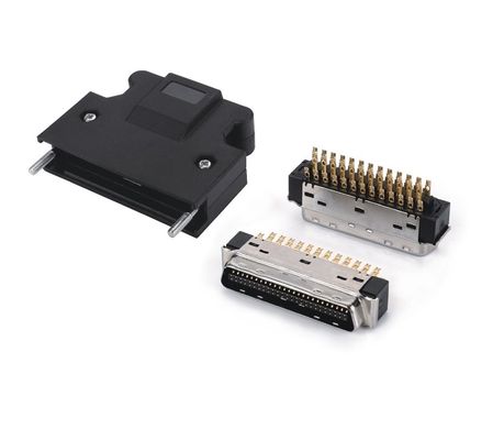 SCSI Connector 14 20 26 36 50pin Solder Male SCSI Connector With Screws Typ