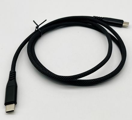 Czarny kabel UL2725 USB typu C USB 2.0 z łącznikiem męskim