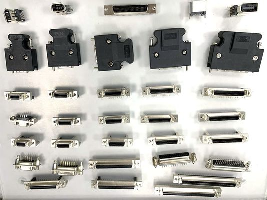 SCSI Connector 14 20 26 36 50pin Solder Male SCSI Connector With Screws Typ
