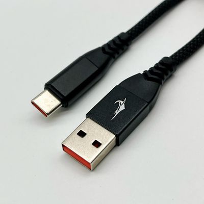 Czarny kabel UL2725 USB typu C USB 2.0 z łącznikiem męskim