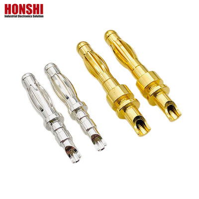 Banana Plug Precision Machined Multilam Pin Contact 4mm Solder Cup Termination