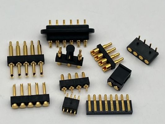 2.54mm High Current Pogo Pin Connector Kobieta 2x7P Złote pokrycie H2.5 SMT Typ dla PCB