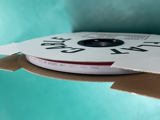 4 szpilki - 64 szpilki dostosowane kablów płaskich szarości 1,27 mm kablówki taśmowej 76,5 M/roll