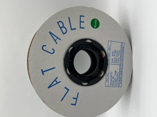 4 szpilki - 64 szpilki dostosowane kablów płaskich szarości 1,27 mm kablówki taśmowej 76,5 M/roll