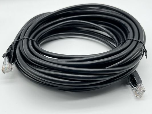 0.5m - 20m Czarny kabel RJ45 Ethernet Okrągły kabel Cat7 Patch