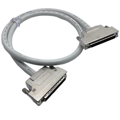 Niestandardowy siwy kabel łącznikowy SCSI 68 pin 100 pin Kabel męski Ul20276 28awg Kabel