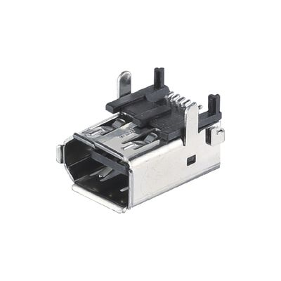 SM-6P Mężczyzna CN3 Serwer I / O Connector IEEE 1394 Kobieta Connector Typ lutowniczy