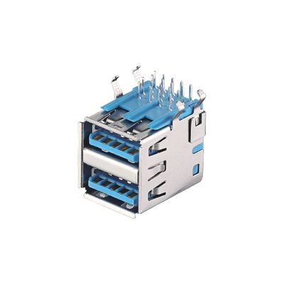 USB 2.0 / 3.0 Jack Typ A Wtykacz z wtyczką męską Materiał kontaktowy miedzian / fosfor brązowy