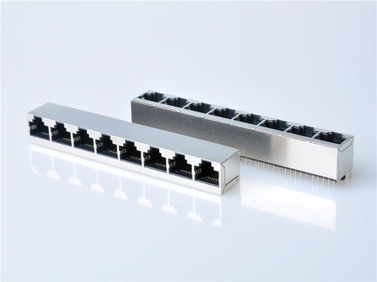 8p8c RJ45 Ethernet Connector 1x1 Porty Kobieta RJ45 Jack Bez magnesów