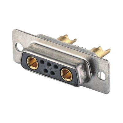 2 - 64 Pin Power D Sub Male Connector 3W3 Czarny / Niebieski Typ Lutownicy