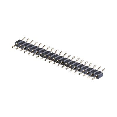 2.54mm Stworzony łącznik nagłówka szpilek pod prawym kątem SMT SMD PCB Single Row Header Connector
