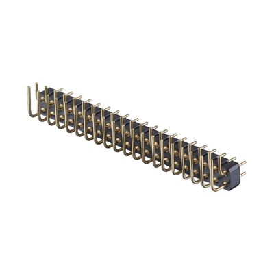 2.54mm Stworzony łącznik nagłówka szpilek pod prawym kątem SMT SMD PCB Single Row Header Connector