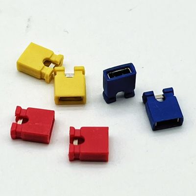 3A-5A 2.54mm Pitch Mini Jumper Wysokość 6.0mm Czerwony Błękitny Żółty Czarny z otwartym pokryciem