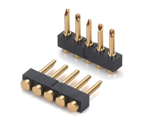 2.54mm Pitch Female 6 Pin PCB Connector Wiosną załadowany Pogo Pin Connector Smt Typ