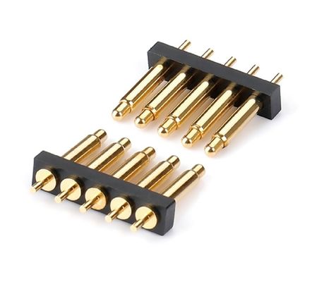 2.54mm Pitch Female 6 Pin PCB Connector Wiosną załadowany Pogo Pin Connector Smt Typ
