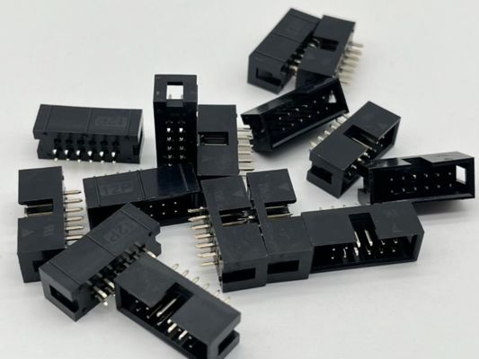 Pod kątem prawym łącznik nagłówka pudełka DIP PCB DC3 12 szpilów nagłówki 2,54mm Pitch