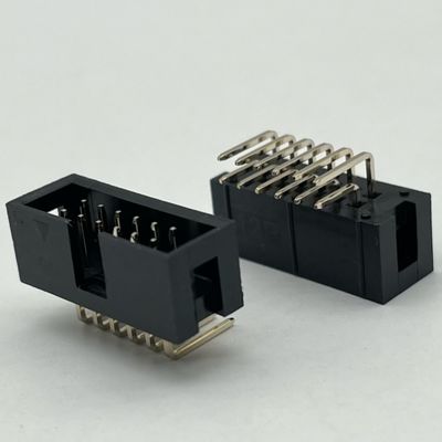 Pod kątem prawym łącznik nagłówka pudełka DIP PCB DC3 12 szpilów nagłówki 2,54mm Pitch