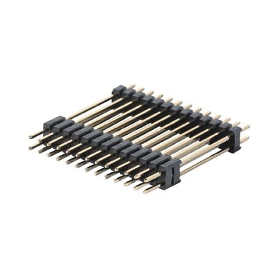 1.27mm Pitch Right Angle Board To Board Connector 2 - 50 Pin Brass Pin Header