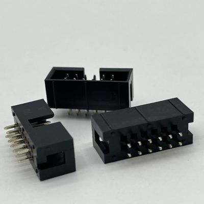 2.54mm Prostowy łącznik nagłówka pudełka 12 pin IDC łącznik nagłówka pudełka 2x6p